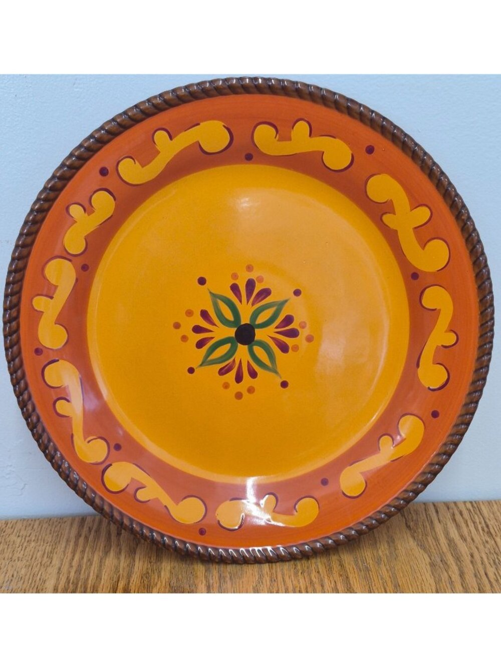 Home & Garden Party Stoneware Collection Dinner Plates Tuscan Home SET 3